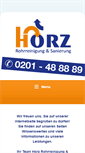 Mobile Screenshot of horz-rohrreinigung.de